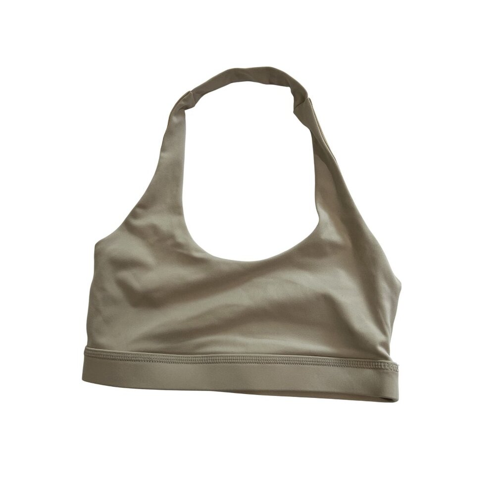 Elite Eleven Halter Sports Bra in Cream